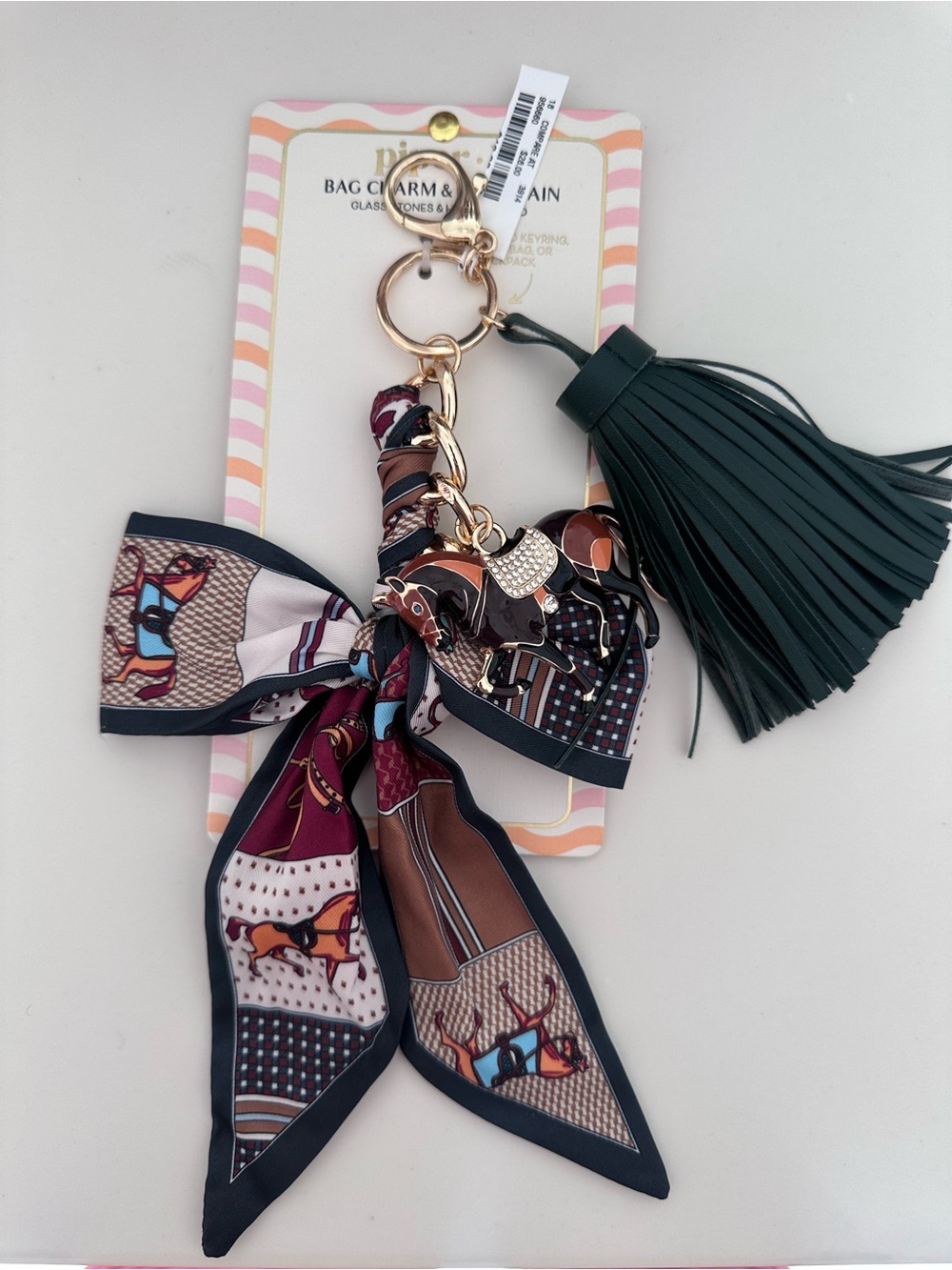 Piper K Horse Bag Charm NWT